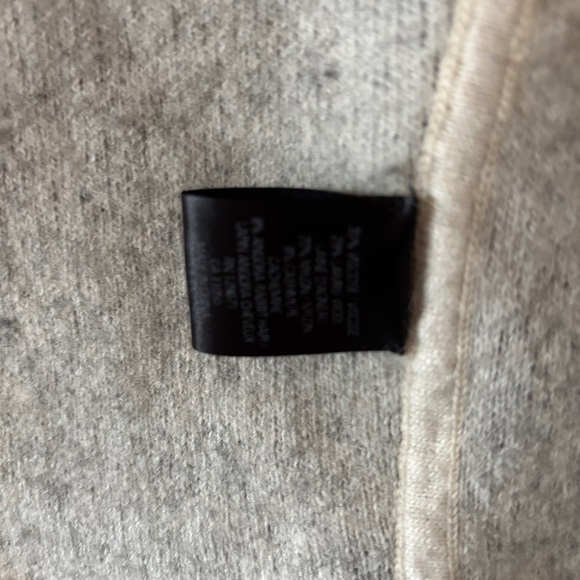 Skull Cashmere Cardigan Sweater S Gray and Cream Long Sleeve Open Front Wool - Picture 9 of 11